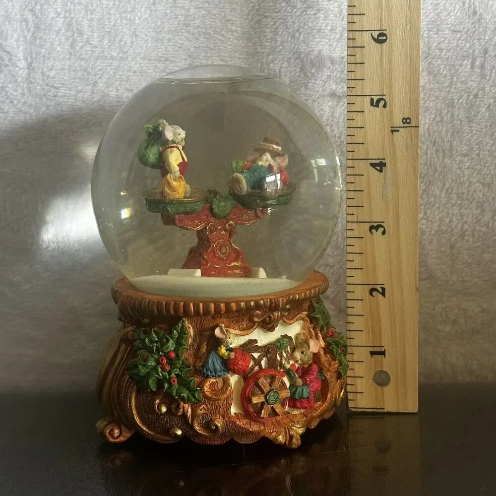 Vintage Stern's Musical Christmas Snow Globe 